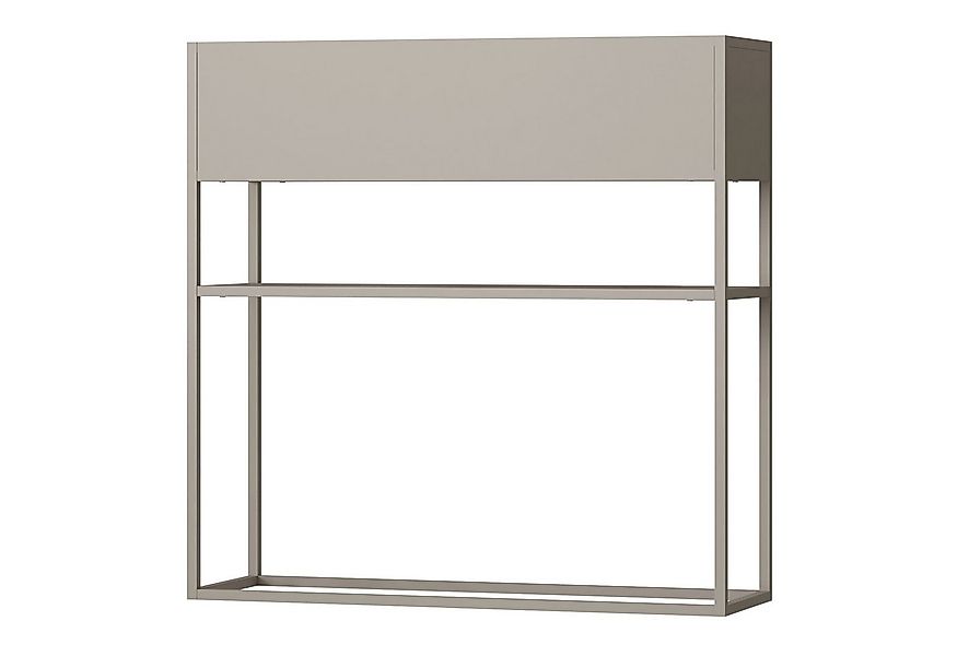 en.casa Blumenkasten, »Joensuu« Hochbeet mit Ablage 80 x 80 x 25 cm Stahl G günstig online kaufen