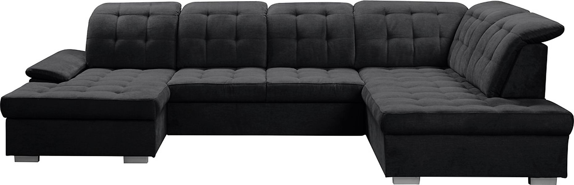 WERK2 Wohnlandschaft "Kordula-New U-Form", Sofa in U-Form mit Schlaffunktio günstig online kaufen
