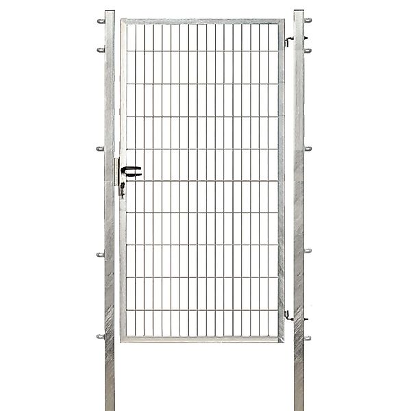 Einzeltor für Doppelstabmattenzaun Verzinkt 200 cm x 100 cm günstig online kaufen