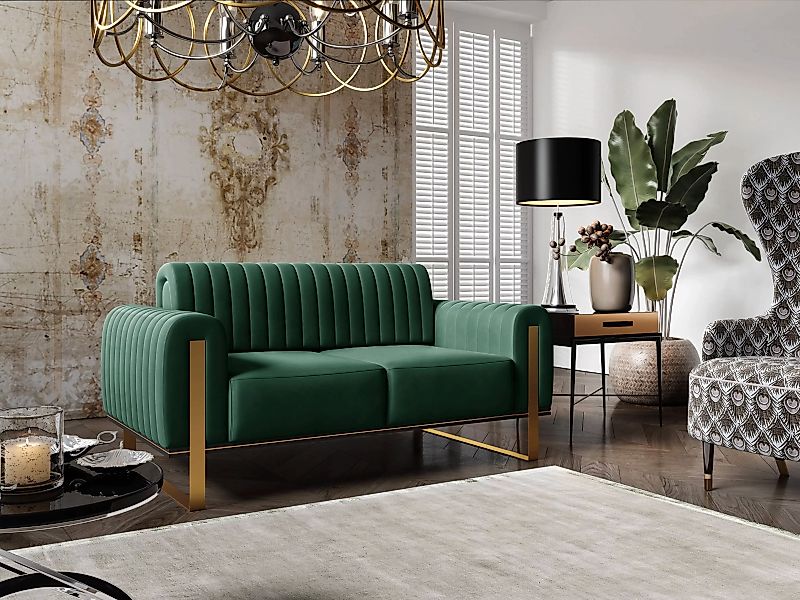 NADUVI Collection | 2-Sitzer-Sofa Nouveau-Samt günstig online kaufen