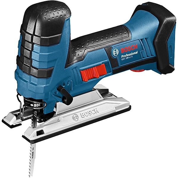 Bosch Professional Akku-Stichsäge GST 18 V-LI S Solo mit 4 Stichsägenblätte günstig online kaufen