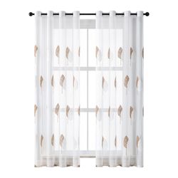 Jibenhome Vorhang Gardine mit Ösen Vorhänge günstig online kaufen