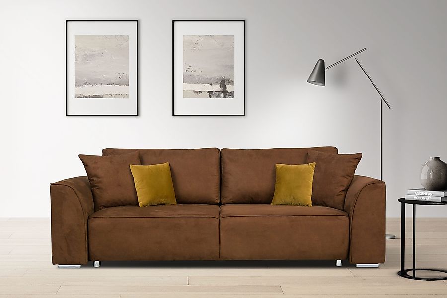 OTTO home 3-Sitzer "BEATRICE auch als Schlafsofa mit Bettkasten, B/T/H 250/ günstig online kaufen