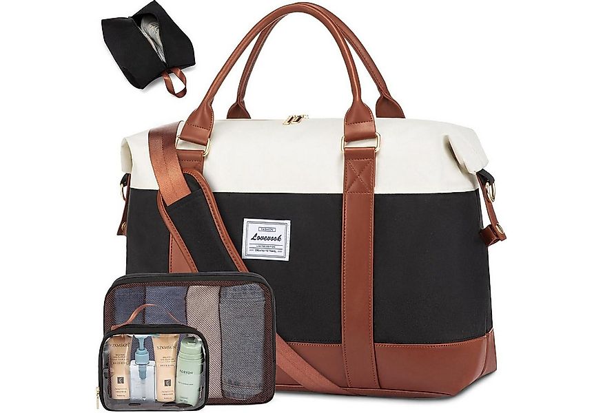 LuxusKollektion Weekender Reisetasche Damen Sporttasche mit Schuhfach Weeke günstig online kaufen