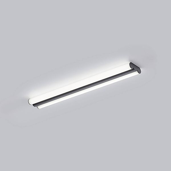 Helestra LED-Spiegellampe LOOM, Länge 60 cm, schwarz, IP44 günstig online kaufen