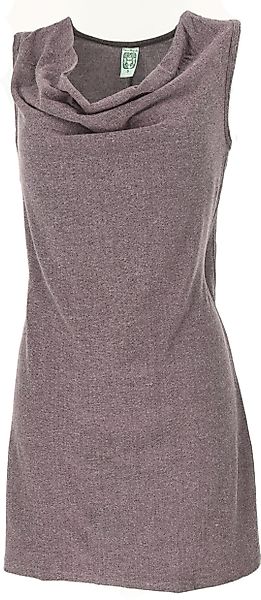 Guru-Shop Midikleid Minikleid mit Wasserfallausschnitt, bequemes.. günstig online kaufen