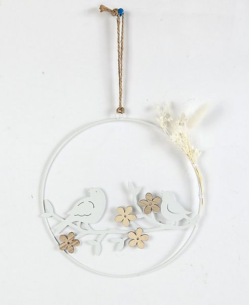 Trend Line Dekokranz TrendLine Aufhänger Metall mit Niete Vögel und günstig online kaufen