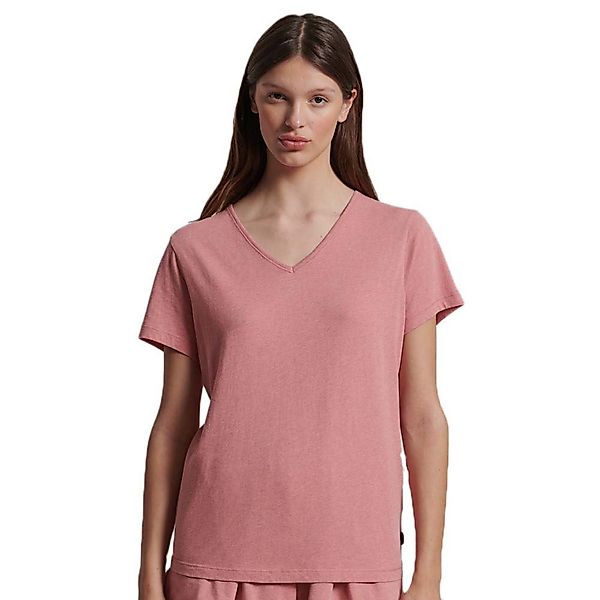 Superdry Lounge Kurzärmeliges T-shirt L Dusty Rose Marl günstig online kaufen