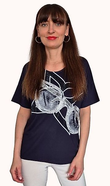 Estefania for woman Kurzarmshirt 194-1227, " Sonnenbrille " mit Strassbesat günstig online kaufen