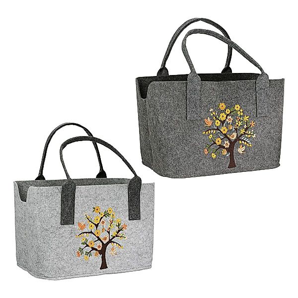 MF Shopper Filztasche Blütezeit – Bestickte günstig online kaufen