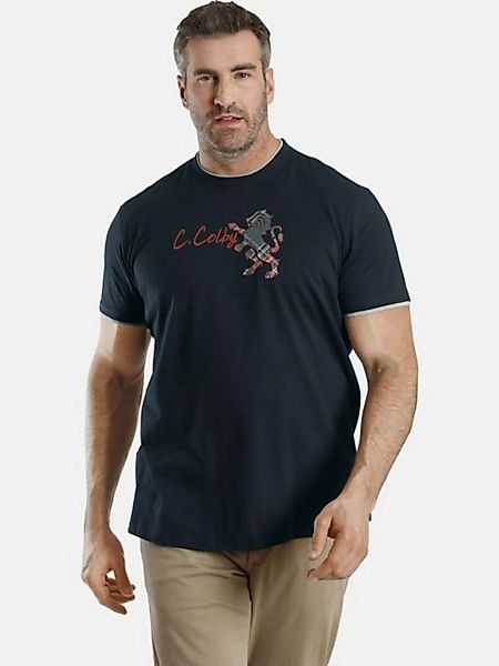 Charles Colby T-Shirt EARL CIAN mit doppelten O-Neck günstig online kaufen