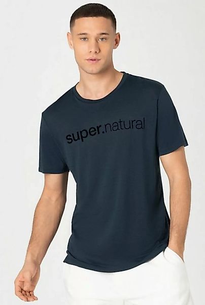SUPER.NATURAL Print-Shirt Merino T-Shirt M 3D SIGNATURE TEE lässiger Merino günstig online kaufen