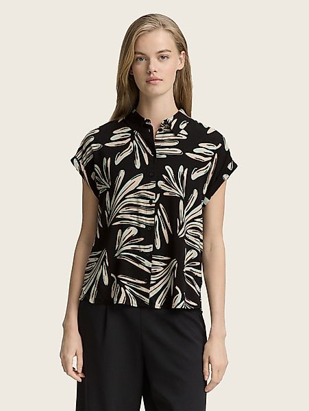TOM TAILOR Denim Kurzarmbluse Bluse aus günstig online kaufen