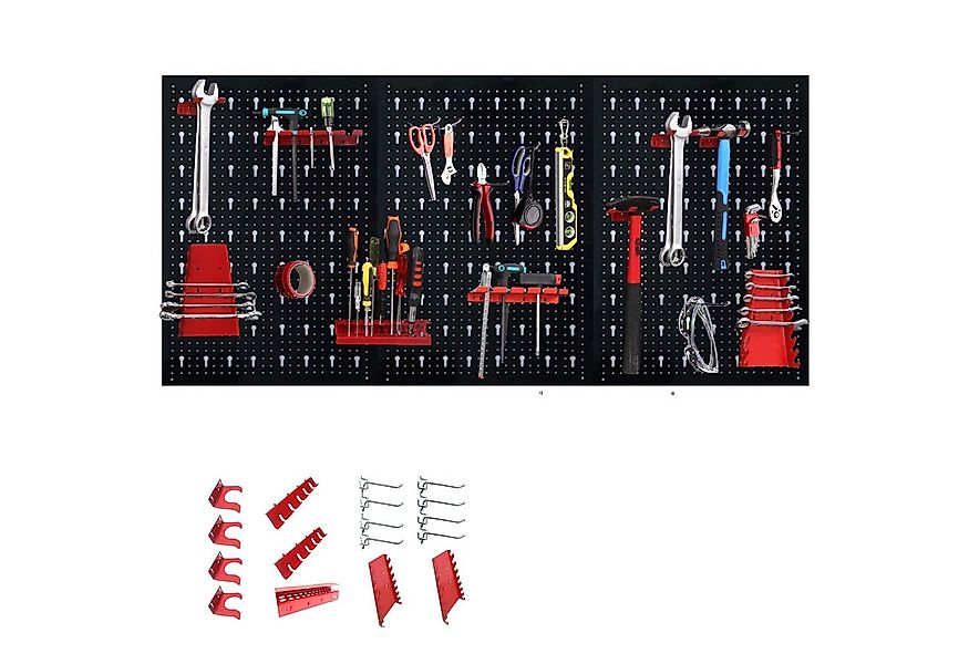 FIVMEN Werkzeughalter Werkzeuglochwand Werkzeugwand aus Metall mit 17tlg. H günstig online kaufen
