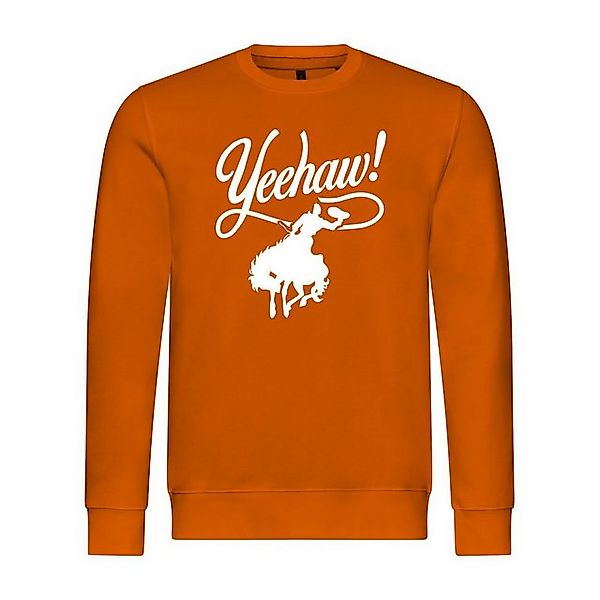 deinshirt Rundhalspullover Herren Pullover Yeehaw Mit Print Motiv, Grafik günstig online kaufen