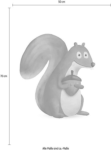 Komar Poster "Cute Animal Squirrel", Tiere, (1 St.) günstig online kaufen