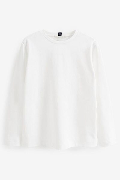 Next Langarmshirt Schweres Langarmshirt aus 100 % Baumwolle (1-tlg) günstig online kaufen