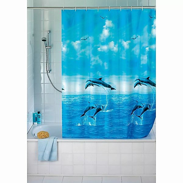 WENKO Duschvorhang "Dolphin" günstig online kaufen