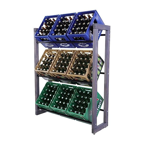 PROREGAL® Küchenregal Getränkekistenregal HARZ Holz günstig online kaufen