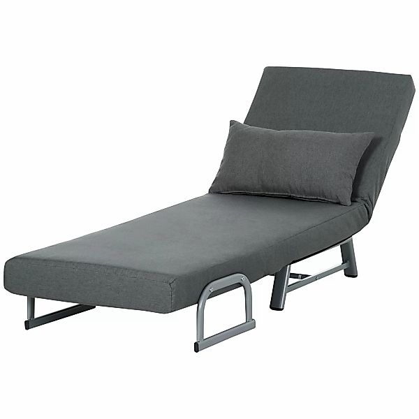 HOMCOM 3 in 1 Schlafsessel, Schlafsofa mit Bettfunktion, Zierkissen, klappb günstig online kaufen