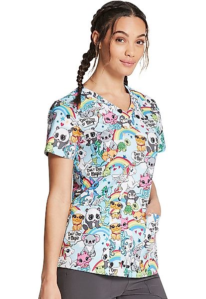 Dickies Funktionsbluse Bunt bedruckter Damen Kasack günstig online kaufen