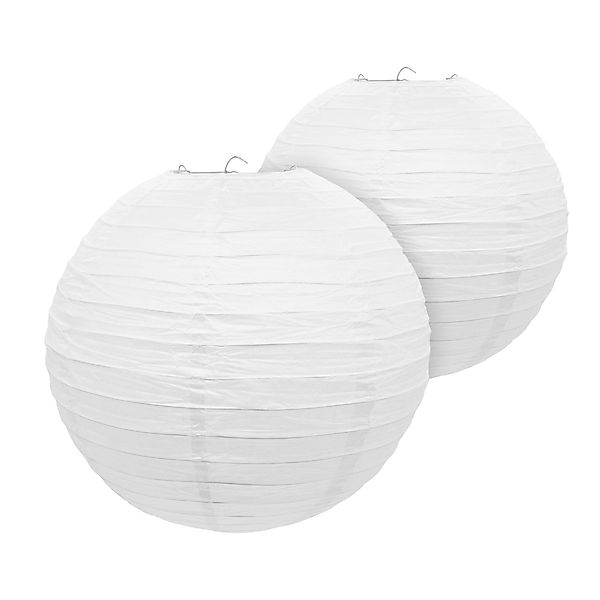 Spetebo Papierlaterne Papier Lampion in weiß günstig online kaufen