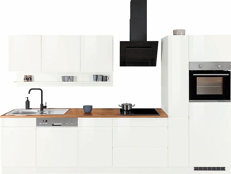 HELD MÖBEL Küchenzeile "Virginia", Breite 330 cm, ohne E-Geräte günstig online kaufen