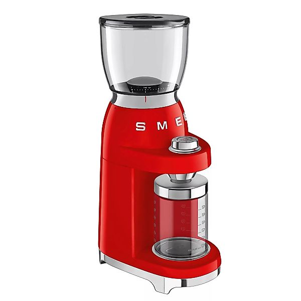 Smeg - CGF01 Kaffeemühle - rot/lackiert/3 Mahlgrade/8 programmierte Mahlpro günstig online kaufen