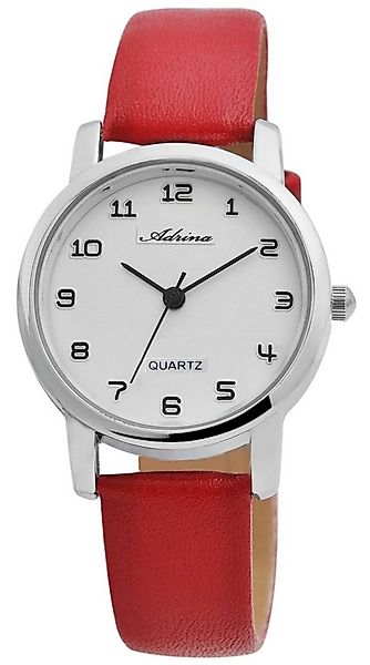 Adrina Quarzuhr AR0032 Lederimitationsarmband, versch. Farben, Damenuhr Led günstig online kaufen