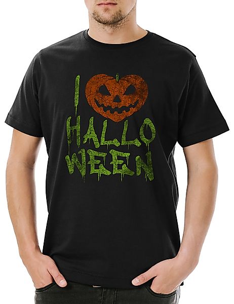 Urban Backwoods Print-Shirt I Love Halloween günstig online kaufen