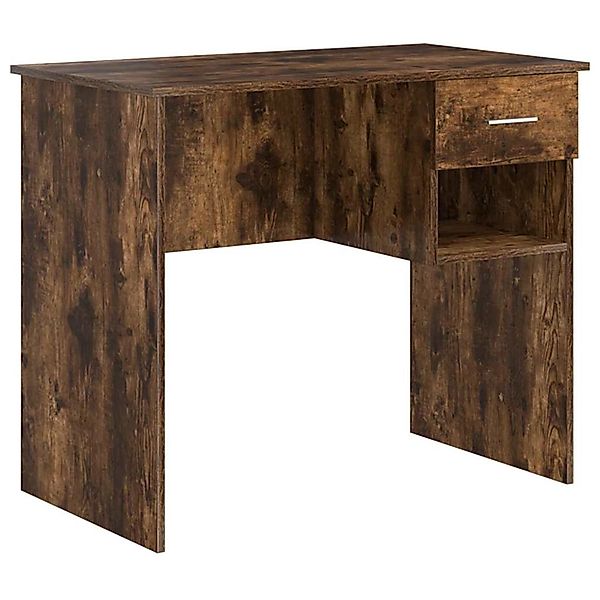 vidaXL Schreibtisch Räuchereiche 90 x 49,5 x 75 cm Holzwerkstoff 869270 günstig online kaufen