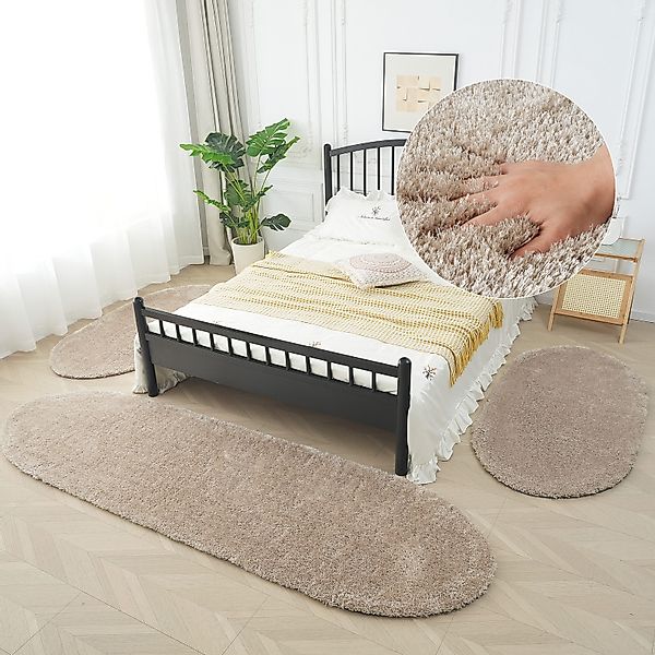 Bruno Banani Hochflor-Bettumrandung Dana Teppich, Kundenliebling, günstig online kaufen