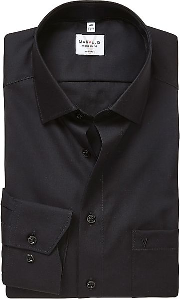 MARVELIS Langarmhemd modern fit, verlängerter Arm, Businesshemd, New-Kentkr günstig online kaufen