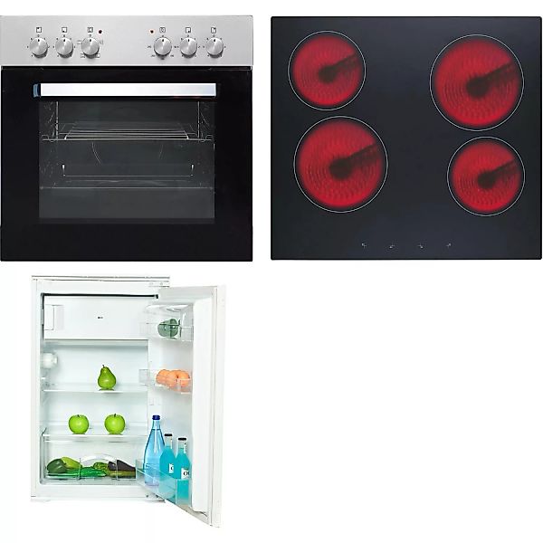 Flex-Well Küchengeräte-Set 5 mit Einbauherd und Einbaukühlschrank günstig online kaufen