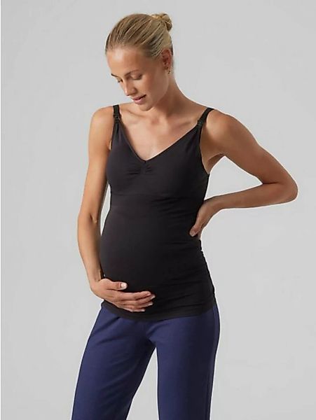 Mamalicious Umstandstop Umstands Basic Top Schwangerschaft Shirt mit Stillf günstig online kaufen