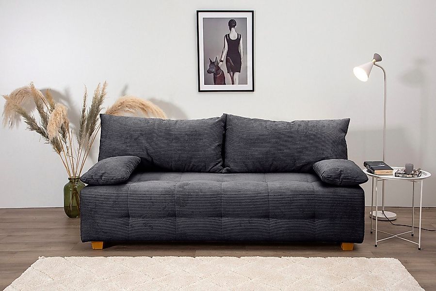 COLLECTION AB Schlafsofa "Bella, B: 196 cm, Liegefl. 145x196 cm" mit Bettfu günstig online kaufen