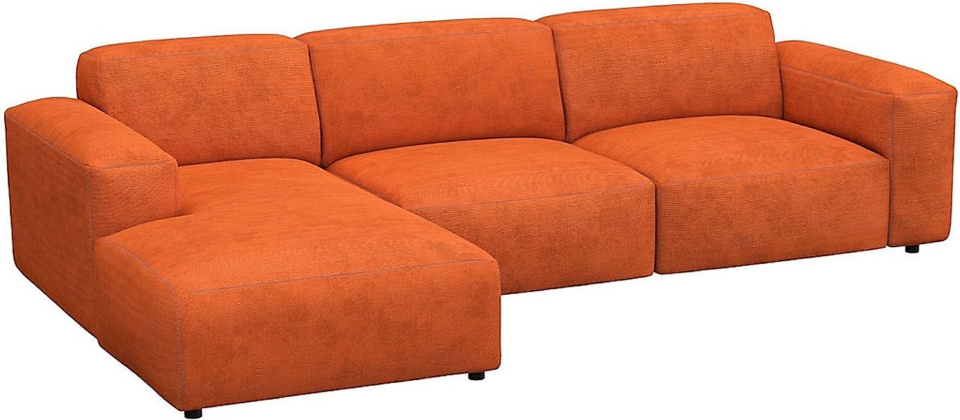 FLEXLUX Ecksofa »Lucera bequem und komfortabel durch hochwertigen Sitzaufba günstig online kaufen