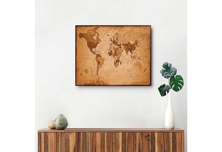 Reinders! Deco-Panel Weltkarte - antik günstig online kaufen
