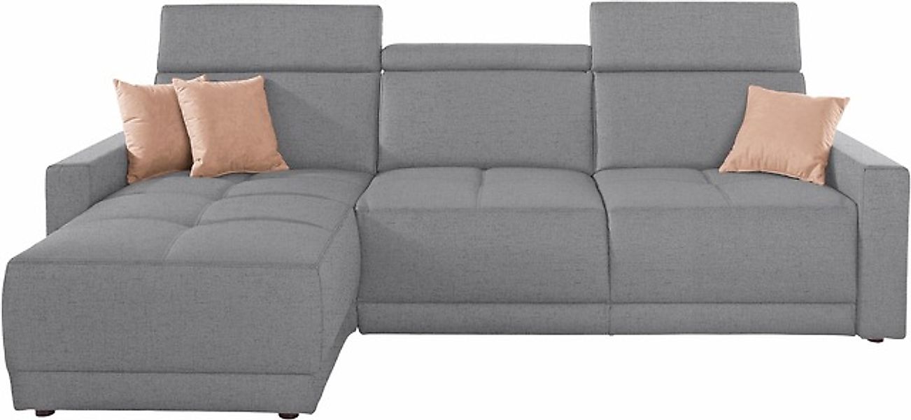 DOMO collection Ecksofa »Ava mit moderner Sitzheftung & toller Doppelnaht, günstig online kaufen