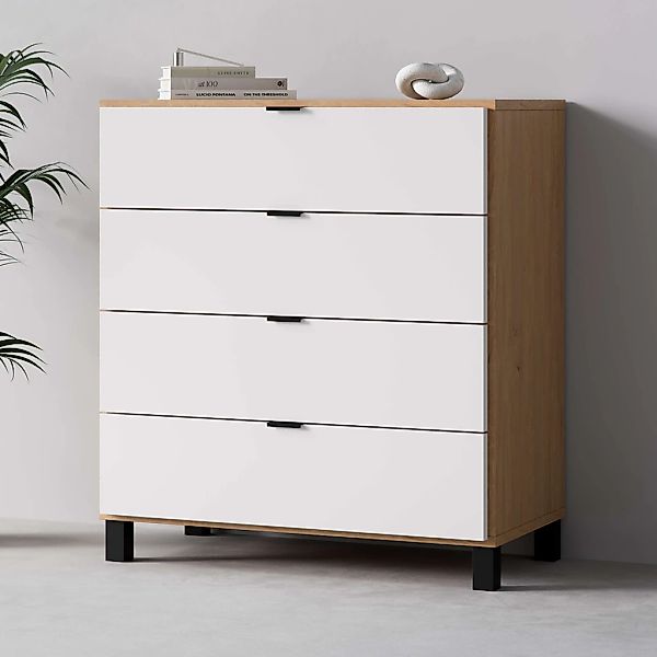 VOX Kommode "SIMPLE Sideboard mit 4 Schubladen, Maße B/T/H: 90/47/94,5 cm", günstig online kaufen