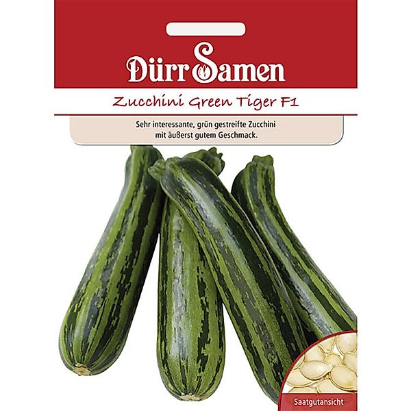 Dürr Samen Zucchini Green Tiger F1 Saatgut günstig online kaufen