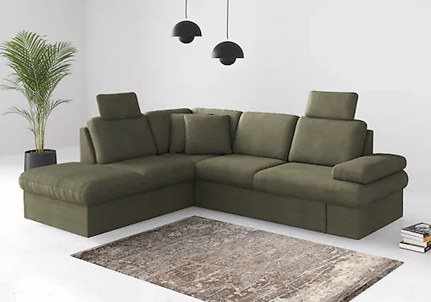 sit&more Ecksofa »Moreno L-Form, B: 238 cm« mit Armteilverstellung, optiona günstig online kaufen