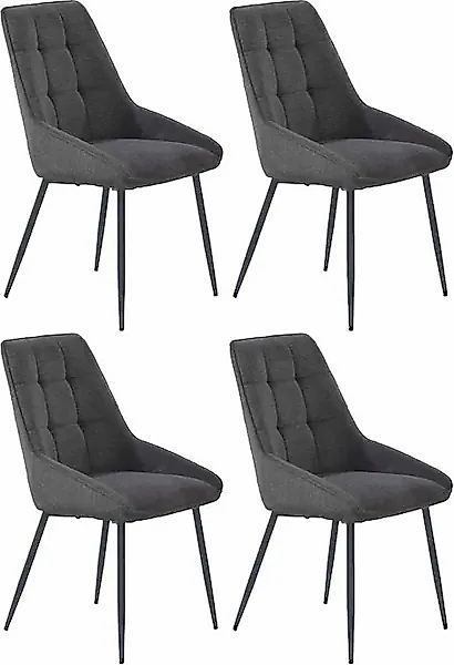 Jockenhöfer Gruppe Esszimmerstuhl »ROGER« (Set) 4 Stk.4-Fuss Stuhl, Webstof günstig online kaufen