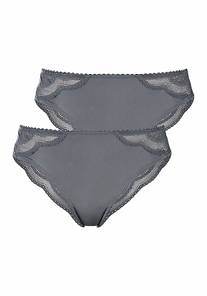 LASCANA Brasilslip Packung, 2 Stk. tlg., mit zarter Spitze günstig online kaufen