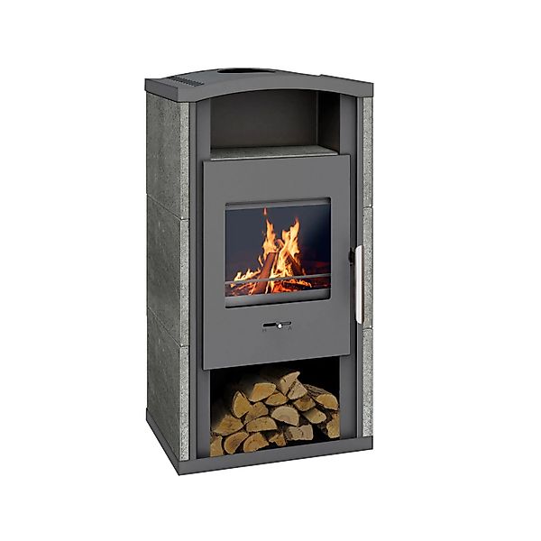 Wamsler Gron Kaminofen Naturstein Grau 6 kW günstig online kaufen