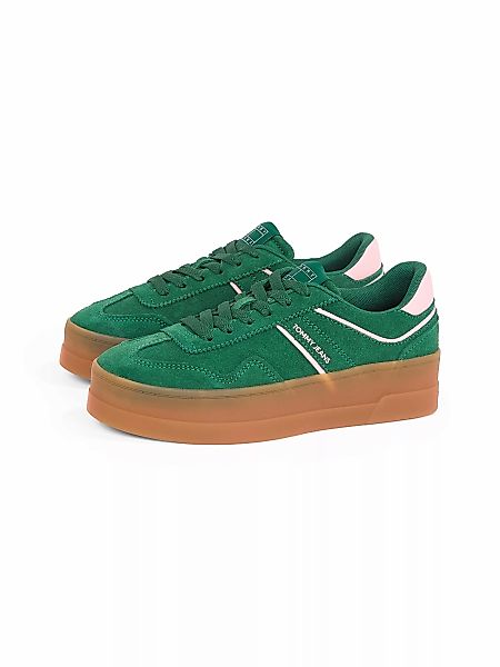 Tommy Jeans Plateausneaker "THE GREENWICH FLATFORM SUEDE", Freizeitschuh, H günstig online kaufen