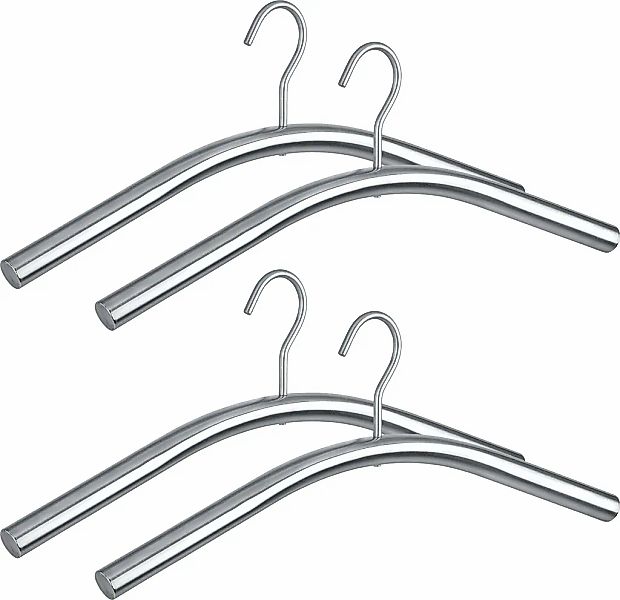 WENKO Kleiderbügel "Modell Dry" Bügel aus rostfreiem Edelstahl, für Gardero günstig online kaufen