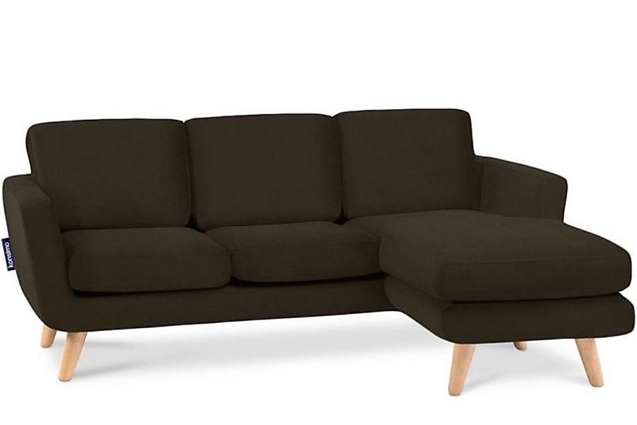 KONSIMO® Ecksofa TAGIO rechts, Scandi-Stil, mit Armlehnen, Made in Europa, günstig online kaufen