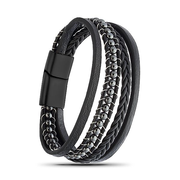 NAHLE Lederarmband Herren Lederarmband mit Hämatit günstig online kaufen