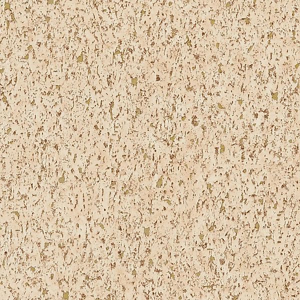 Bricoflor Kork Tapete in Naturfarben Sand Vliestapete mit Gold Ideal für Sc günstig online kaufen